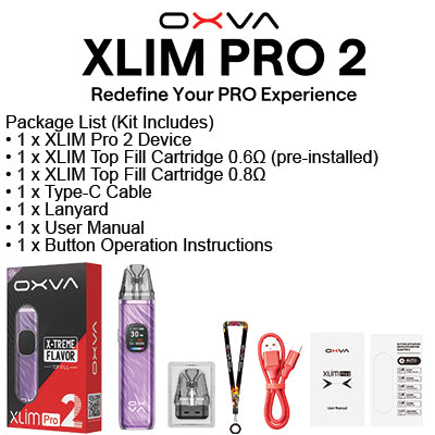 OXVA | Xlim Pro 2 Pod Kit| MacCloud's Vapour OXVA | Xlim Pro 2 Pod Kit| MacCloud's Vapour