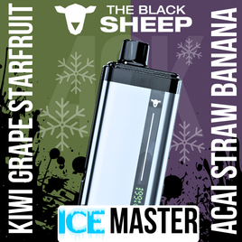 BLACK SHEEP | ICE MASTER 40K Dual Tank 50mg Disposable