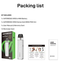 
              VAPORESSO | Xros 6 Mini Kit
            