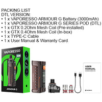 
              VAPORESSO | Armour G 80w Kit
            